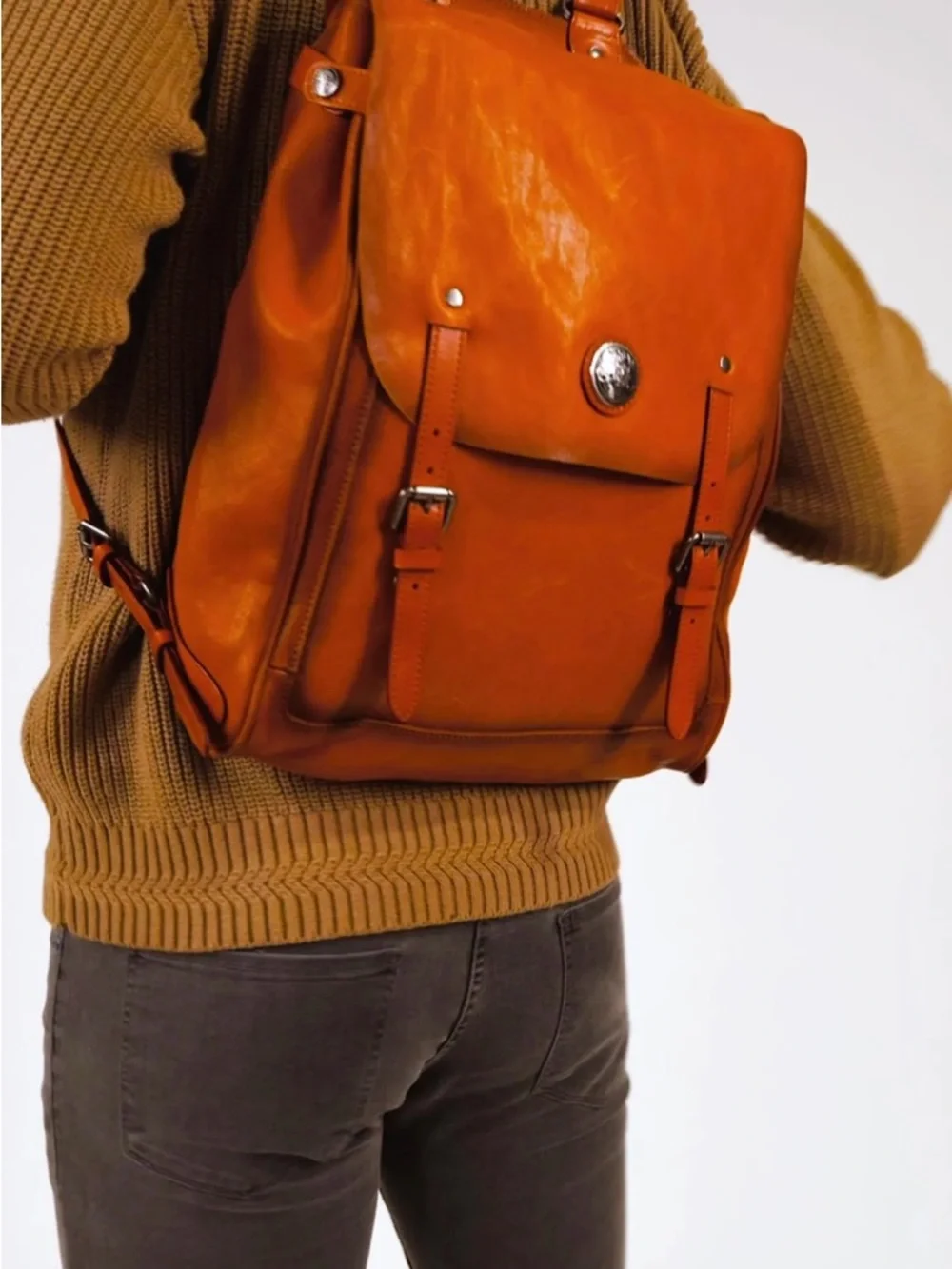 Handcrafted Leather Backpack